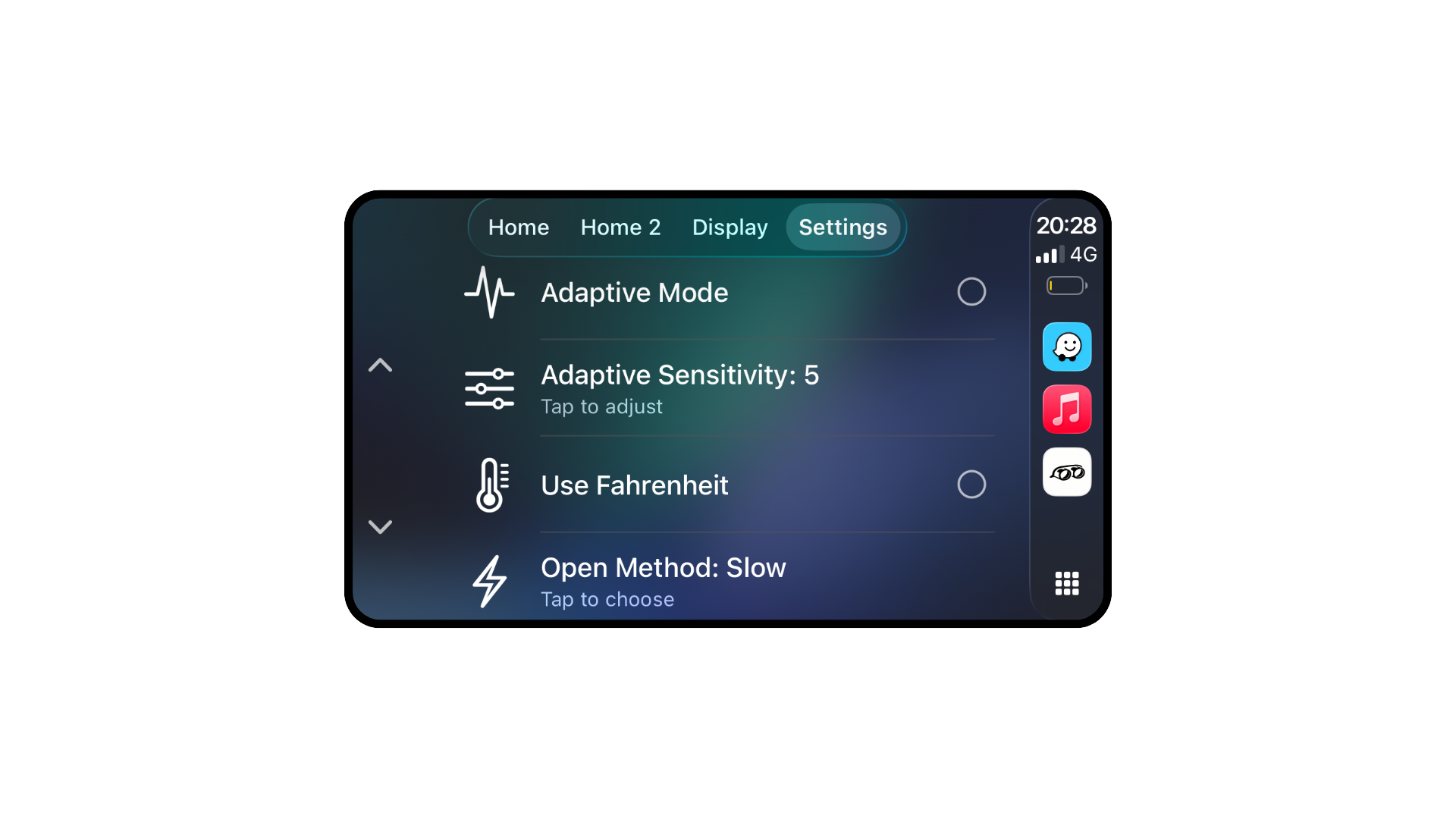 992noise CarPlay settings screen